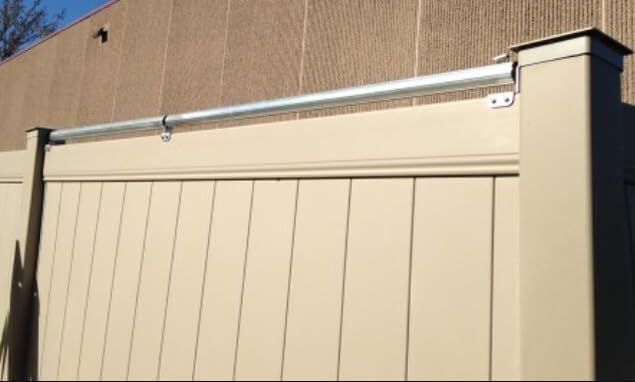 8 Foot Kit - Keep Pets Contained, Coyotes Out - Cats, Dogs, Coyotes, Bird Repellent - Wrought Iron/Vinyl/Wood Flat Top