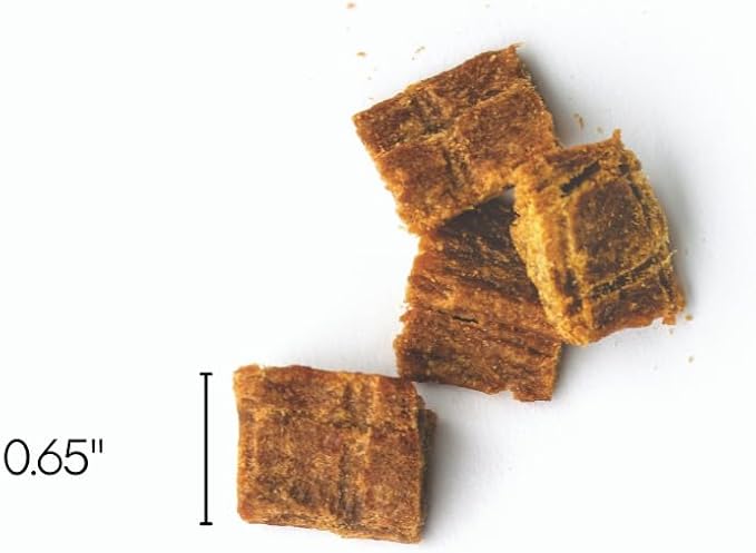 Farmland Traditions Tiny Loves Jerky Trainer Treats for Dogs w/Bone Broth (Turkey & Pumpkin, 6 oz.)