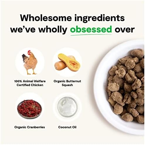 Open Farm, Freeze Dried Raw Dog Food, Morsels with 95% Meat, Organs & Bone, Organic Produce & Superfoods, Complete Meal or Freeze Dried Dog Food Topper, Chicken Recipe, 31.5oz Bag