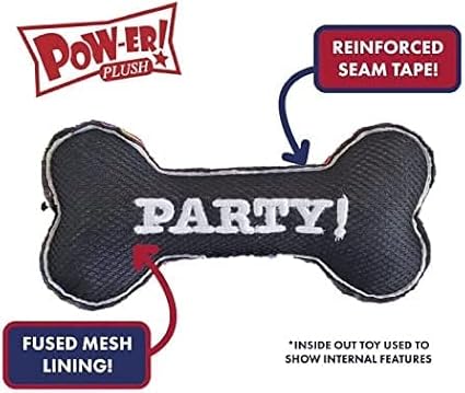 Huxley & Kent Slappies for Dogs | Beary Styles (Small) | Squeak & Shake Dog Toy | No Stuff Squeaky Toy, TPR Ball in Head | Simulates Hunting Nature for Dogs