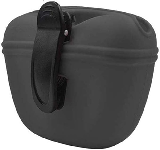 RoyalCare Silicone Dog Treat Pouch-Small Training Bag-Portable Dog Treat Bag for Leash with Magnetic Closure and Waist Clip[US Design Patent]