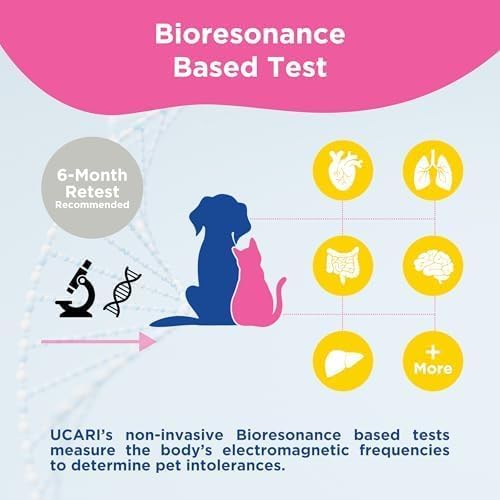UCARI Pet Sensitivity Test | Screens for 750+ Intolerances | Food & Nutritional Analysis | Painless Home Test Hair Sample Method | Results in 48 Hours | Cats & Dogs