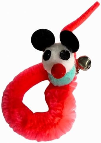 Interactive Cat Toys for Indoor Cats - Hanging Door Cat Toy with Bouncy Mouse and Bell - Door-Mounted Fun Toy for Cats at Home - Includes 2 Bonus Attachments