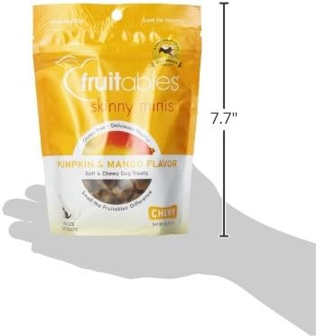 Fruitables Skinny Mini Dog Treats – Healthy, Low Calorie Training Treats – Wheat, Corn & Soy Free – Pumpkin Mango – 5 Ounces (Pack of 2)