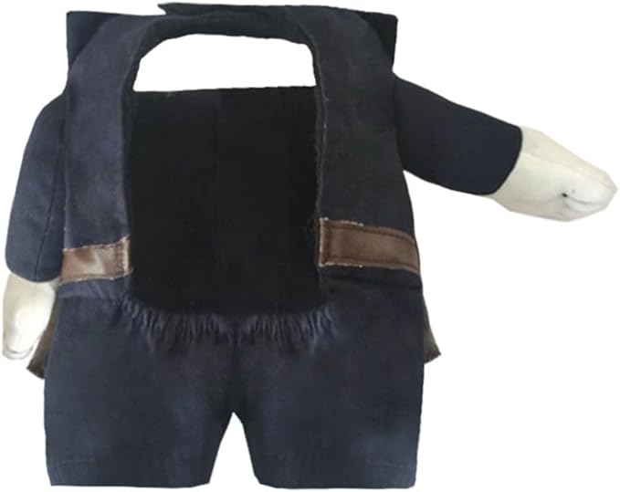 NACOCO Halloween Pet Policeman Costume - Dog and Cat Funny Clothes Outfit Apparel for Small Medium and Large Dogs(Navy Blue, XL