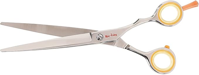 Cricket Centrix Roc-It Dog R 700 7” Professional Hair Cutting Scissors, Precision Cast Convex Blade Scissor, Barber Shears, Offset Grip, Hair Scissors Accessories