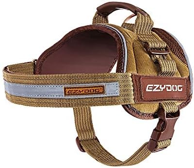EzyDog Convert Dog Harness – Trail-Ready Rugged Harness for Walking, Hiking & Outdoors with Reflective Piping, Badge Attachment Points, Traffic Handle, & Comfort Lining (X-Small, Corduroy)