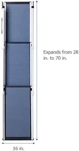 PetSafe Happy Ride Compact Telescoping Dog Ramp - Portable Pet Ramp for Cars, Trucks & SUVs with Adjustable Sizing - Non-Slip Design - Lightweight Pet Mobility Assistance - Compact