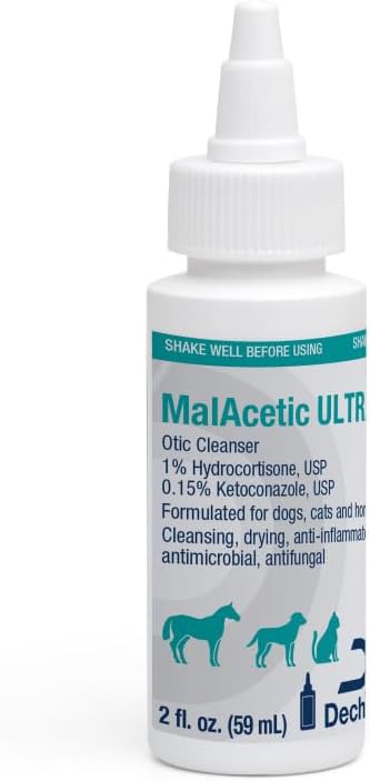 Otic Cleanser for Dogs, Cats and Horses, 2 oz