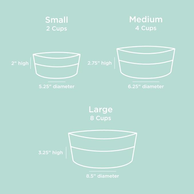 Waggo Dipper Ceramic Dog Bowl for Small and Large Breeds - Heavyweight and Durable Pet Food and Water Dish Crock, Dishwasher Safe, Modern (Small, Buttercream)