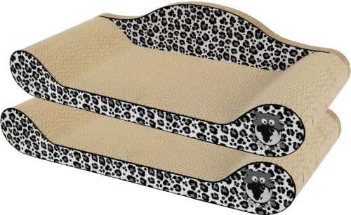 Cat Lounge Scratcher - Snow Leopard 2 Pack