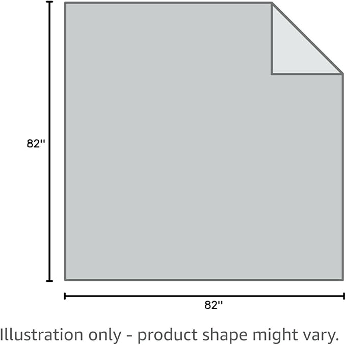 Ameritex Pet Bed Blanket Reversible 100% Waterproof Velvet Super Soft for Sofa and Bed (82x82 Inches, Light Grey+Grey)