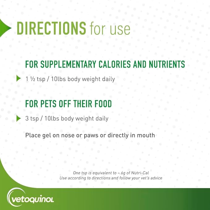 Vetoquinol Nutri-Cal 4.25 Oz - High Calorie Supplement for Cats and Dogs - Pack of 2