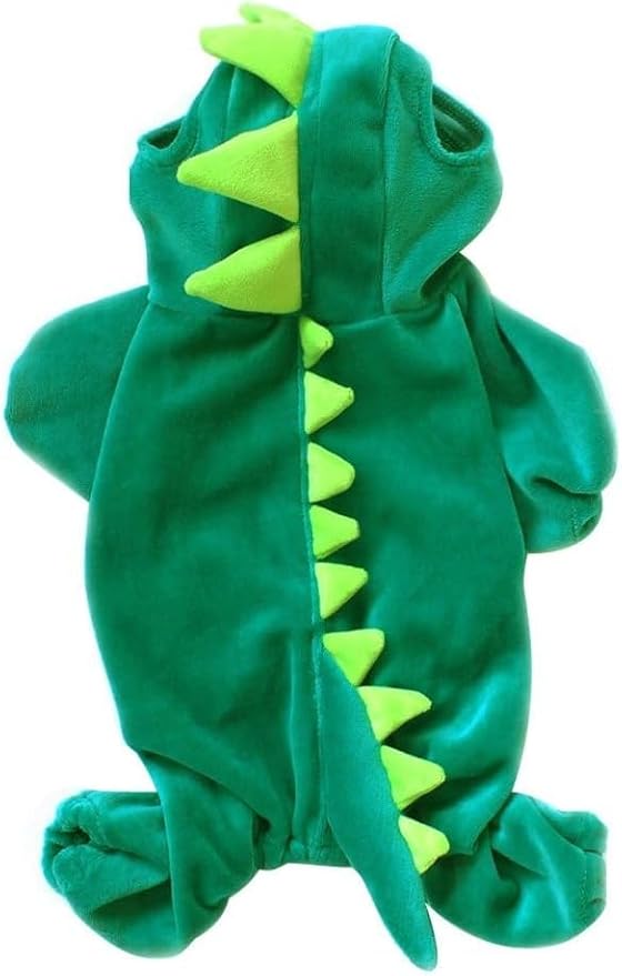 NACOCO Dog Dinosaur Design Costume Green Pet Clothes for Medium & Large Dog (Green, XL)