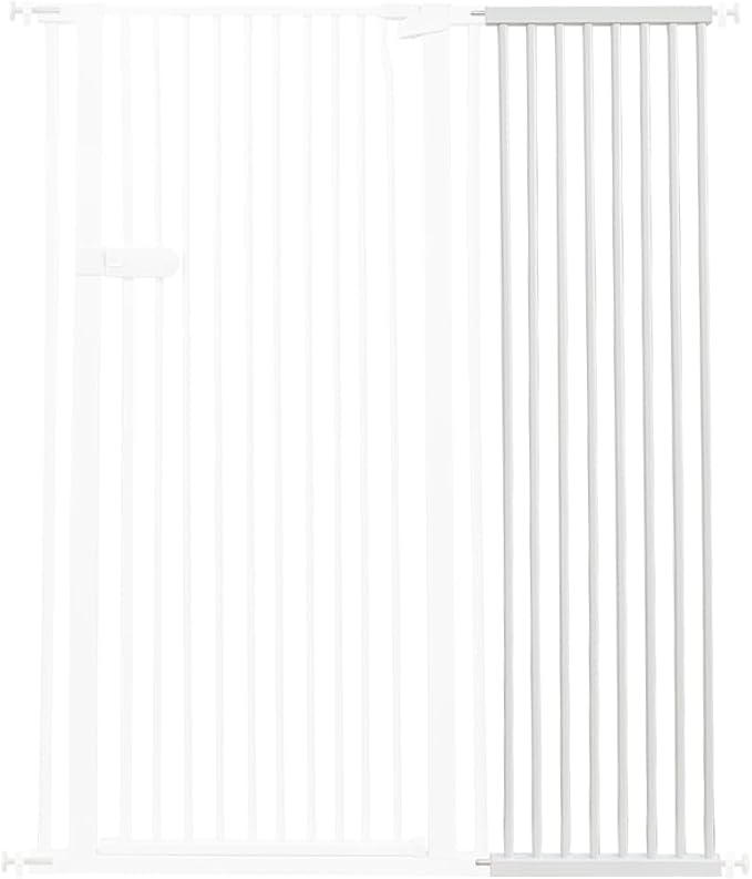 Lumizone Extra Tall Cat Gate Extension Kit 61.02" High Pressure Mounted 2025 New 16.73" Extra Wide 1.37" Gap No Drilling Tall Pet Gate for Dogs (White, 16.73"/42.5CM)