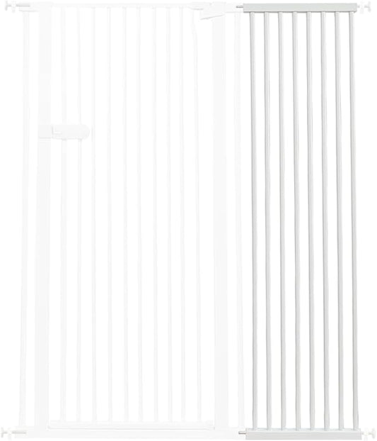 Lumizone Extra Tall Cat Gate Extension Kit 61.02" High Pressure Mounted 2025 New 16.73" Extra Wide 1.37" Gap No Drilling Tall Pet Gate for Dogs (White, 16.73"/42.5CM)