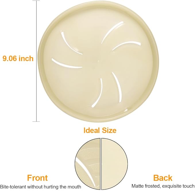 Glow-in-The-Dark Flying Discs, Interactive Dog Flyer Toys, Soft Lightweight Dog Catch and Fetch Toys, Floats in Water & Safe on Teeth, 9 inch (Large, Glow)