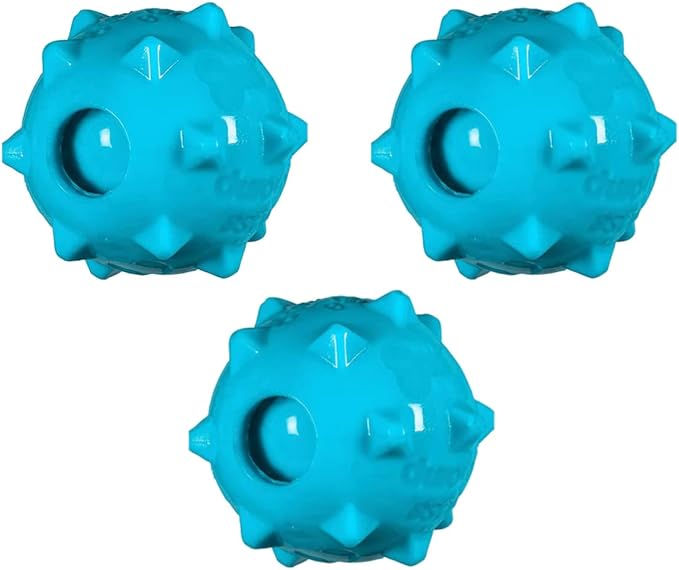 Chase 'n Chomp Amazing Squeaker Ball Toy for Pets (Knobble 3 Pack)