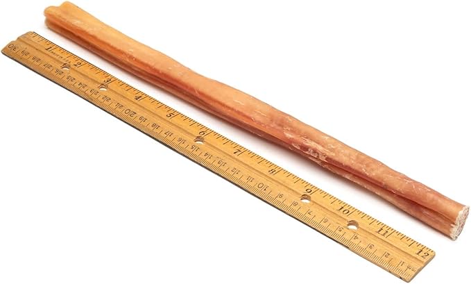 Bully Sticks for Dogs, 12 Inch Premium Jumbo Size (50-70 Grams), 100% Natural, Clean Teeth and Gums, 3 Piece