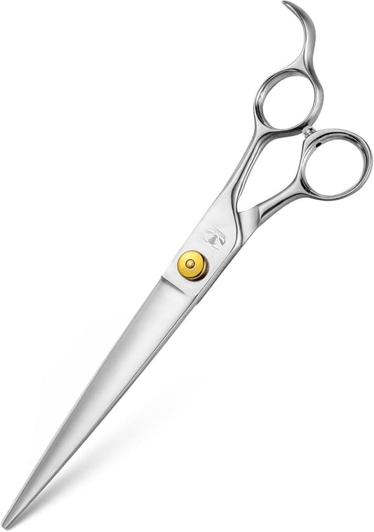 Gold Mantis Professional Dog Shears,8.0" Straight Shear For Thick Long Hair Large Dog Cat