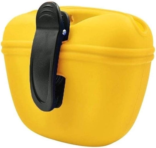 RoyalCare Silicone Dog Treat Pouch-Small Training Bag-Portable Dog Treat Bag for Leash with Magnetic Closure and Waist Clip[US Design Patent]