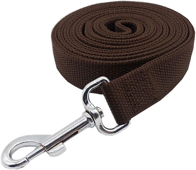 Nylon Dog Leash with 2-Layer, 4 FT/ 6 FT/ 7FT Long, 1 Inch Wide for Medium Large Dogs