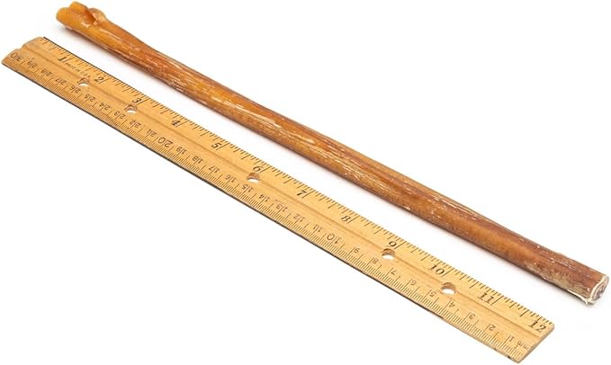 Bully Sticks for Dogs, 12 Inch Premium Trim Size (35-40 Grams), 100% Natural, Clean Teeth and Gums, 1 Piece