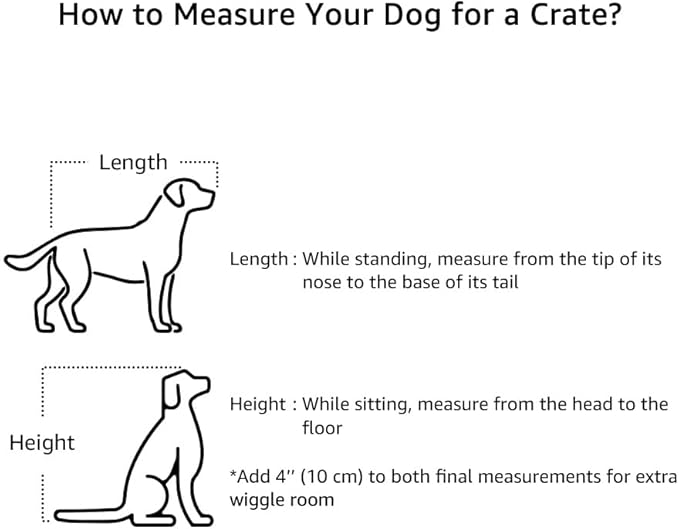 beeNbkks Furniture Style Dog Crate End Table, Double Doors Wooden Wire Dog Kennel with Pet Bed, Decorative Pet Crate Dog House Indoor Medium Large