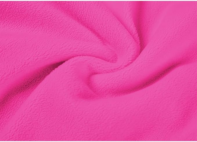 GreenJoy Classic Fleece Dog Sweater – Soft & Warm Stretchy Sweatshirt for Small Dogs & Cats, Cold-Weather Pullover for Everyday Wear (Dark Pink, Medium/Large)