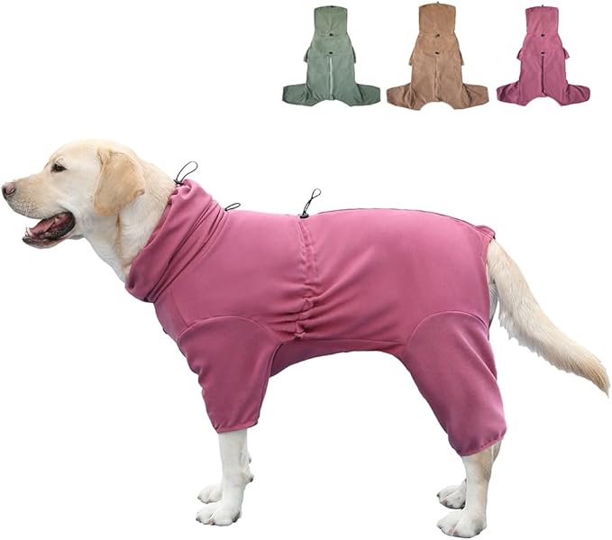 Dog Pajamas for Large Dogs,Extra Large Stretch, Suitable for Adult, Medium-Sized Dogs, Large Pet Jumpsuit Four-Legged Dog Clothes, Pet Clothing. (Red Color, 5XL)