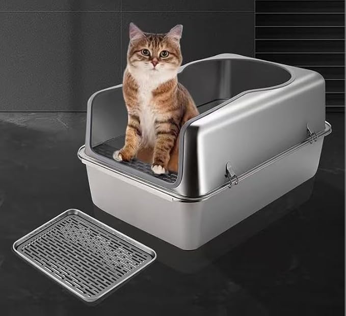 Stainless Steel Cat Litter Box
