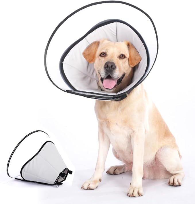 Dog Cone Collar, Pet Cone for Dogs to Stop Licking, Comfy Dog Cones for Large Medium Small Dogs, SoftCones for DogsAfter Surgery, Head Neck Elizabethan Collar