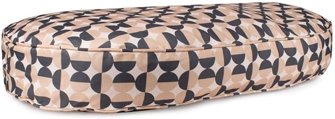 Carolina Pet Oval Lounger Dog Bed - Natural Geo, M