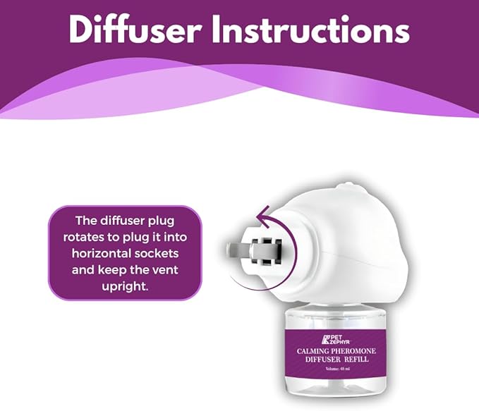 (Compatible with All Common Diffuser Heads) Cat Pheromone Diffuser Refill - 4 Pack Pheromones Refills - 4 Months Supply - Only Refills No Diffuser Head Included