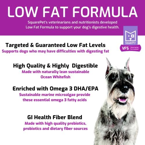 Veterinarian Formulated Solutions Low Fat Content Lean Whitefish, Highly Digestible, Dry Dog Food 22lbs