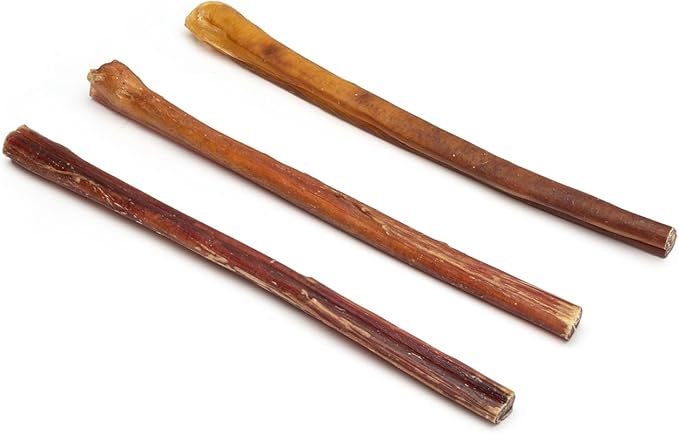 Bully Sticks for Dogs, 12 Inch Premium Jumbo Size (50-70 Grams), 100% Natural, Clean Teeth and Gums, 3 Piece
