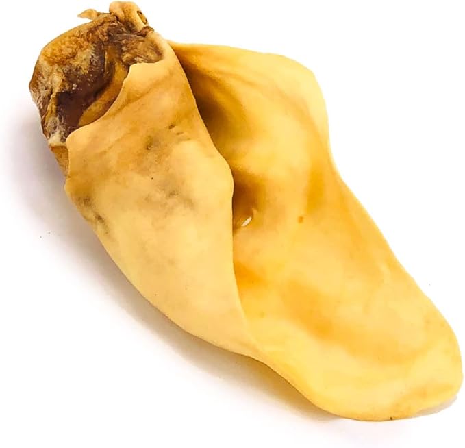 ValueBull Cow Ears, Varied Sizes/Shapes, 100 Count Bulk Pack - All Natural Dog Treats, 100% Angus Beef, Single Ingredient, Fully Digestible, Cleans Teeth & Gums