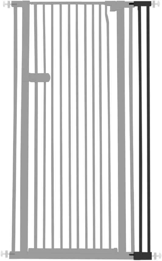 Lumizone Extra Tall Cat Gate Extension Kit 61.02" High Pressure Mounted 2025 New 4.13" Extra Wide 1.37" Gap No Drilling Tall Pet Gate for Dogs (Black, 4.13"/10.5CM)