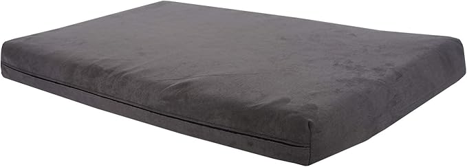 Pet Support Systems Orthopedic Dog Bed - Gel Memory Foam Pet Bed, Luxury Washable Dog Bed for Sleeping and Support (Removable Cover, Large Gray Dog Bed)