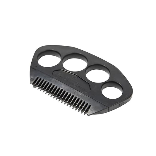 The Fur Hero, Pet hair comb - Skin Friendly Dog and Cat hair brush for Shedding with an embedded razor blade makes Pet Grooming easy, dog and cat accessories, Black