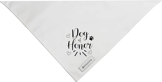 Realeaf My Humans are Getting Married Dog of Honor Dog Bandana,Wedding Outfit for Boy and Girl, Premium Durable Fabric, Engagement Announcement for Large and XLarge Dogs (Small)
