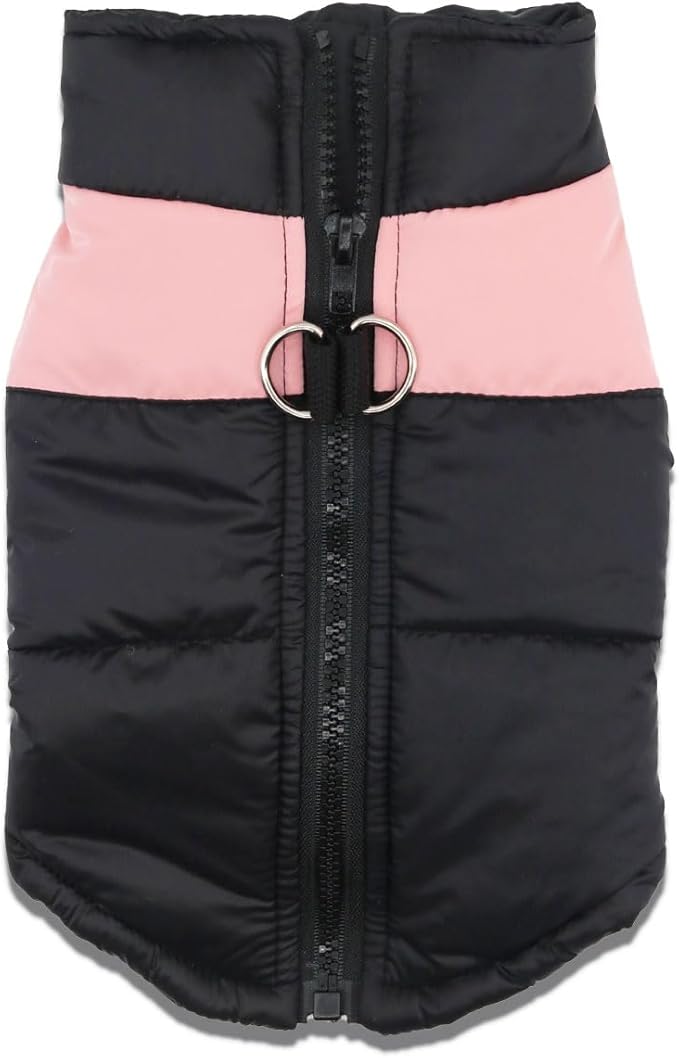 Small Dog Coats Warm Winter Jackets for Small Medium Dogs Puppy Cold Weather Coat Pet Clothes, Pink, Medium