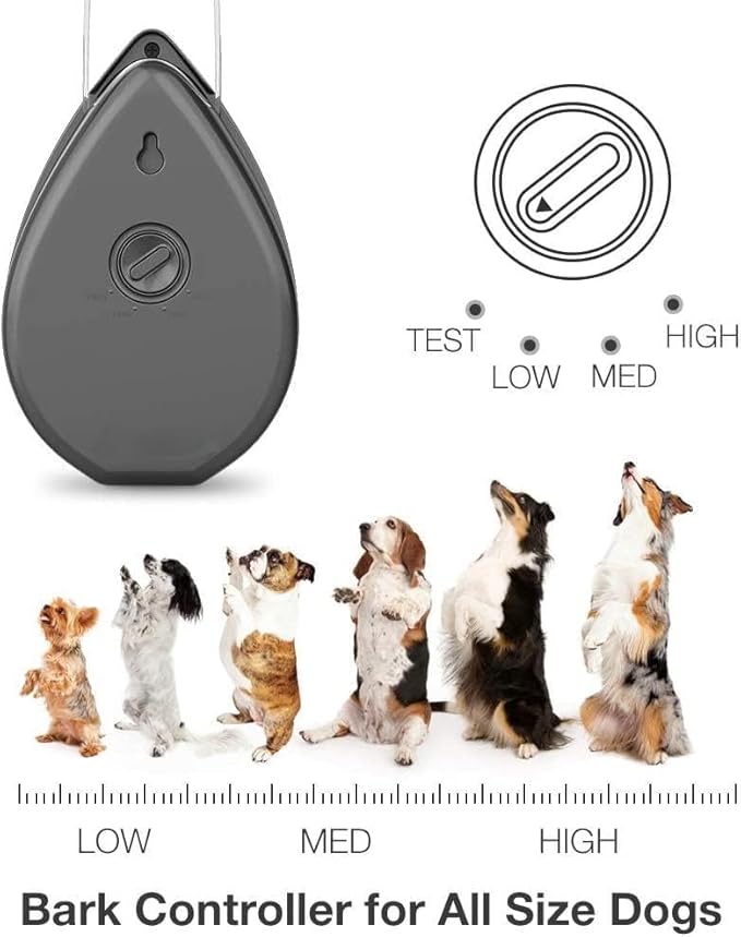 Anti Barking Devices, Auto Dog Bark Control Devices with 3 Modes, Rechargeable Ultrasonic Bark Box Dog Barking Deterrent Devices, Stop Neighour Dog Barking Devices for Dogs up to 75ft