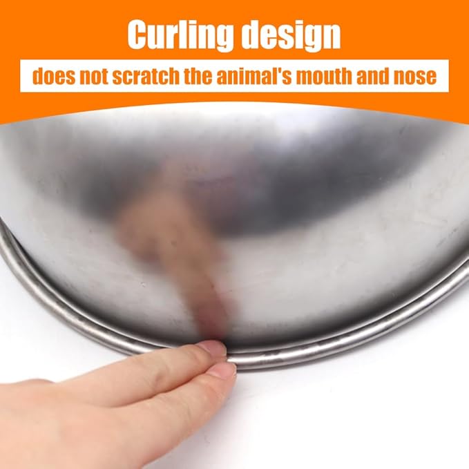 Automatic Animal Drinking Water Bowl with Float Valve and Drainage Hole, 304 Stainless Steel Livestock Dispenser Waterer Kits Included Water Hose, 3/4''Adaptor, Float Valves Mounting Bolts (2 Sets)