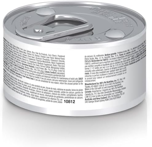 Hill's Science Diet Adult 7+, Senior Adult 7+ Premium Nutrition, Wet Cat Food, Turkey Minced, 2.9 oz Can, Case of 24