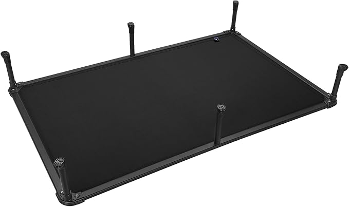 Veehoo Chew Proof Elevated Dog Bed - Cooling Raised Pet Cot - Rustless Aluminum Frame and Durable Teslin Mesh, Unique Designed No-Slip Feet for Indoor or Outdoor Use, Black, XX-Large, CWC2002