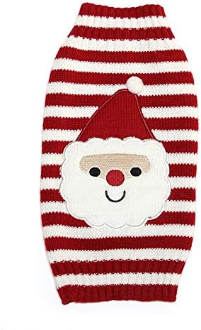 Mikayoo Christmas Dog Sweater - Festive Santa Claus Costume for Small, Medium, and Large Dogs - Holiday Pet Clothes for Xmas Celebrations (Santa Claus,M)