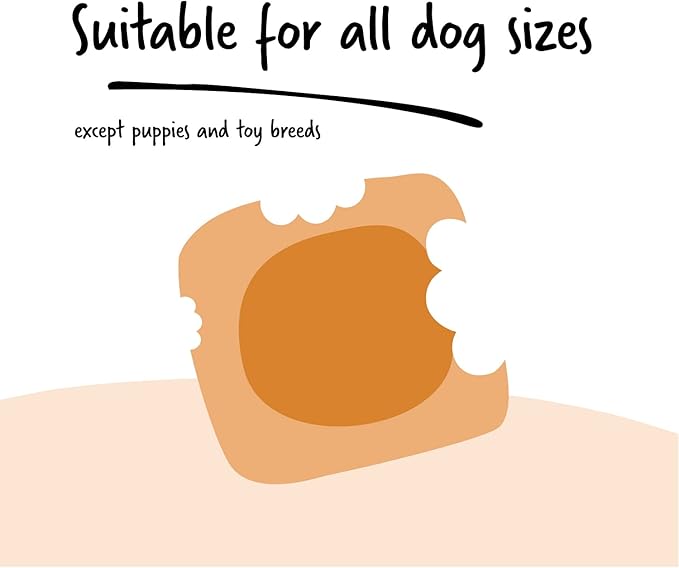 Ultra Chewy Peanut Butter Double Treat Bones: Long-Lasting Dog Treats Made in USA for Large and Small Breeds, Highly Digestible, Ideal for Aggressive Chewers (12 Count)