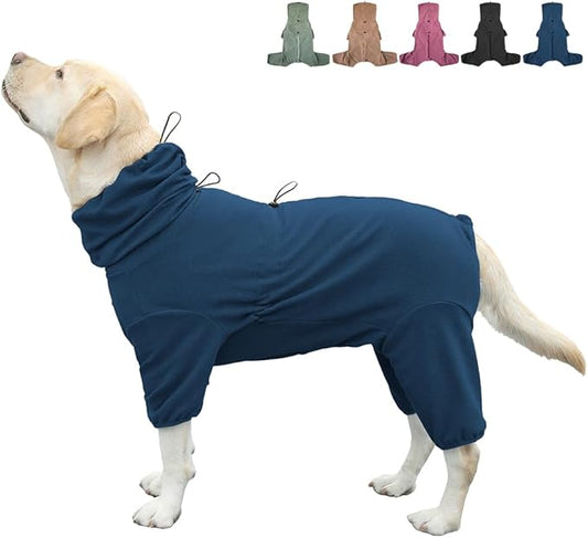 Dog Pajamas for Large Dogs,Extra Large Stretch, Suitable for Adult, Medium-Sized Dogs, Large Pet Jumpsuit Four-Legged Dog Clothes, Pet Clothing. (Blue, 5XL)