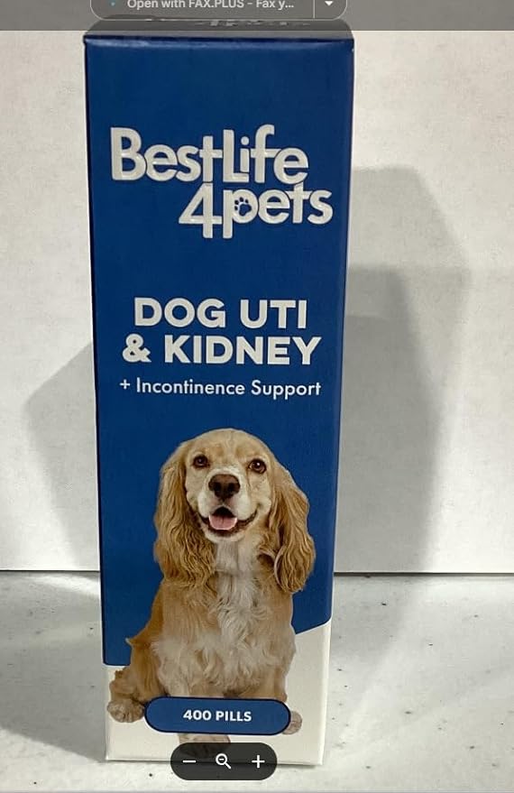 Dog UTI and Kidney Support, Natural Incontinence & Bladder Control for Dogs Reduces Involuntary Leaking, Urinary Tract Problems, Flush Out Bladder Stones & Improves Dog Kidney Health (400 Pills)